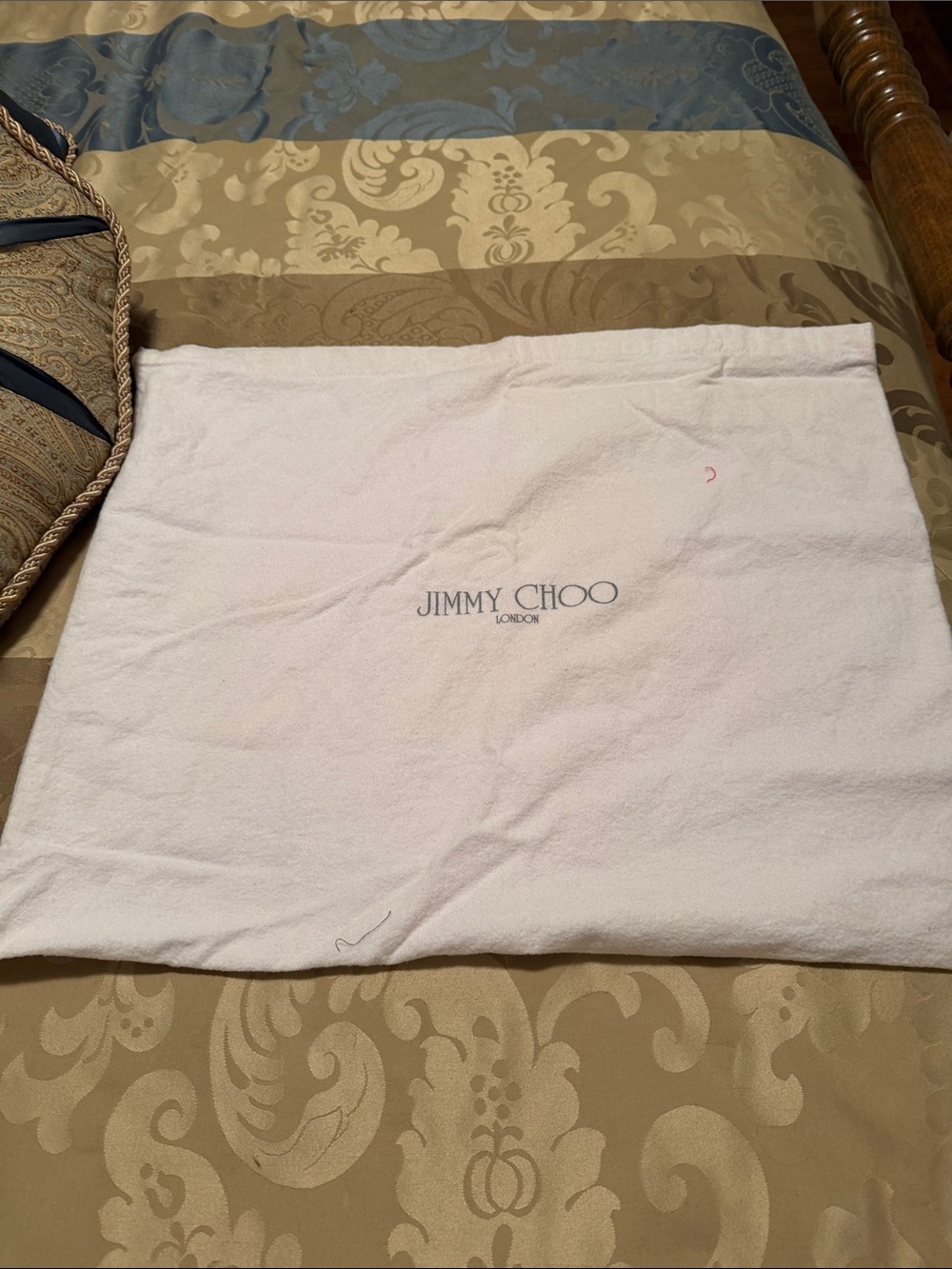 Jimmy Choo White Branded Dust Bag
